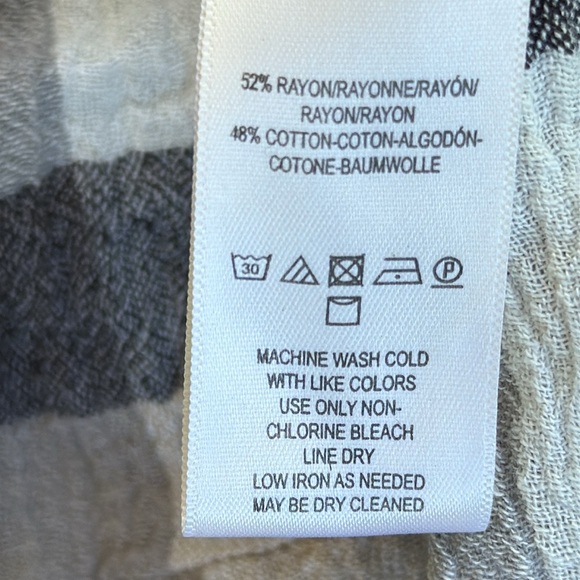 Anthropologie Maeve Plaid Kimono Sleeve Tie Waist Tunic Dress Size Medium - Picture 11 of 11